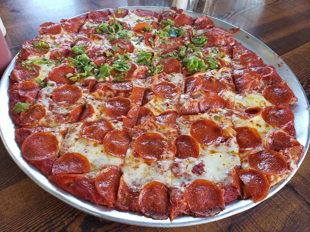 Large Pepperoni with 1 2 Jalapenos