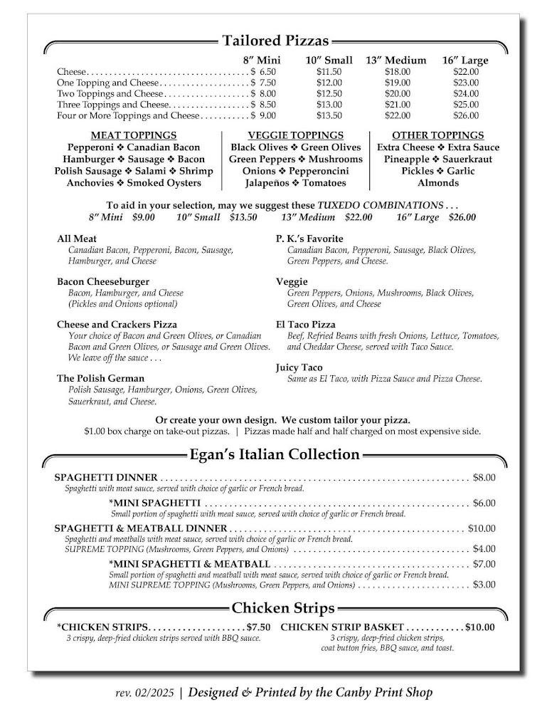 P K Egans Family Restaurant Patty Melt